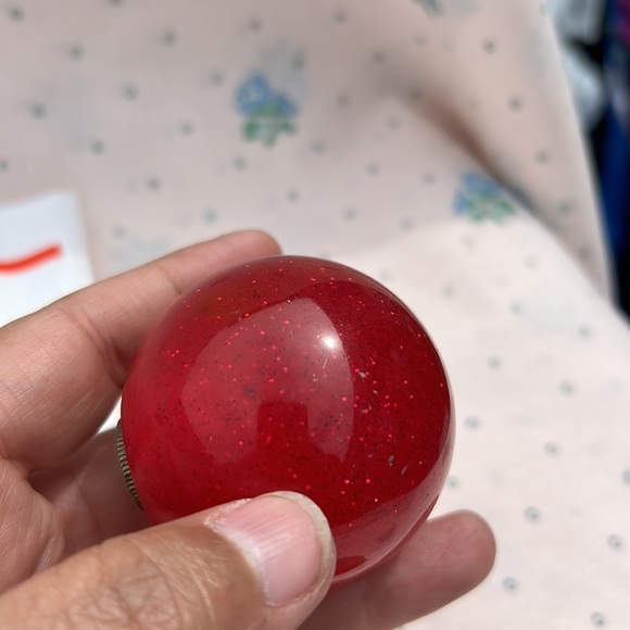 Resin Shifter Knobs‎ Red Sparkle & Blue Swirl Universal Car Accessory EUC - Picture 7 of 11